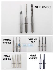 Consumabili dentali sistema CAD/CAM <span class=keywords><strong>VHF</strong></span> K5 DLC frese diamantate in metallo duro per laboratorio odontotecnico - Product Image 2