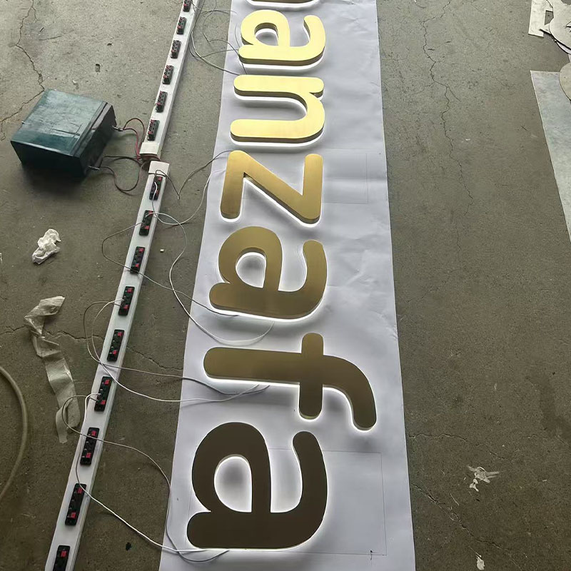 acrylic sing shop outdoor water proof back light