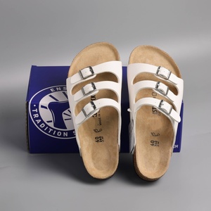Sandalias de Corcho de Alta Calidad con Triple Correa Estilo Birkenstock de Florida, con Tres Hebillas, de PVC, Venta al por Mayor Directa de Fábrica, Compra a Granel - Product Image 1