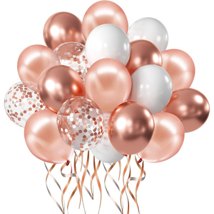 Hot Sale Retro <b>Balloon</b> Color Free Wholesale Party City Single Christmas Glossy <b>Balloons</b> Macaron Metallic <b>Decoration</b> - Product Image 1