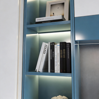 Minimalistisches Modernes Multifunktionales Holz-Schlafzimmermöbel-Set Kleiderschrank Stauraum Bett Arbeitsplatz Maßgefertigt für Hotel Apartment Villa