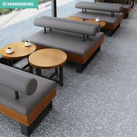 Muebles de Restaurante Comerciales de Roble Personalizados, Juego de Mesa y Sillas de Comedor de Madera y Cuero de Lujo Moderno para el Hogar