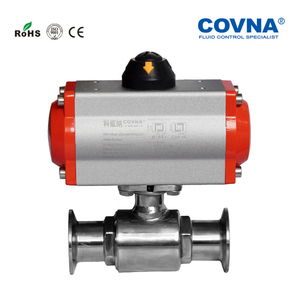 Vente de liquidation COVNA B2B : Système d'irrigation goutte à goutte, vanne à boisseau sphérique pneumatique sanitaire en acier inoxydable 304 de 3/4 pouce à double action - Product Image 5