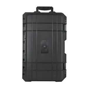 Y48 Gloednieuwe Zwarte En Gouden Kapperskoffer Oem Aluminium Gereedschapskist Waterdicht Z Vouwen 4 Safety Case