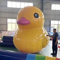 Canard géant gonflable jaune en caoutchouc, étanche, flottant sur l'eau, pour parc aquatique, lac, événement commercial, décoration JUNAO A-09
