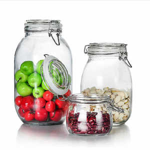 wholesale glass pickle jar Hot-selling storage glass jar