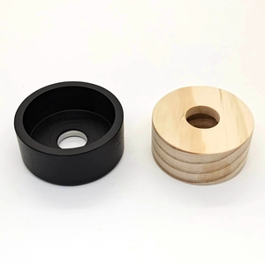 Tapa de Madera Sólida Cuadrada con Tuerca Metálica para Botella de Perfume de Vidrio, con Logotipo Personalizado de Marca OEM, Suministro de Fábrica - Product Image 5