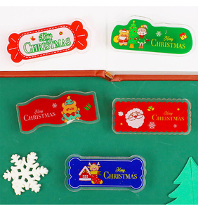 Original 1PC Clip de dessin animé Frange Pince à cheveux Creative Christmas Series Acrylic Patch Kids Jewelry Gift - Product Image 6