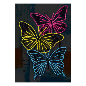 Homfun — peinture diamant avec éclairage lumineux de nuit, broderie complète 5D, pour le salon, bricolage - Product Image 5