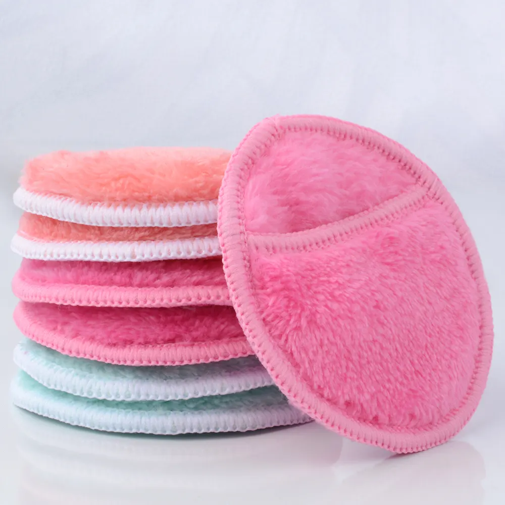 OEM Reusable Washable Facial Make Up Remover Makeup Cleaning Pads