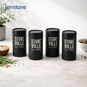 Boîte d'emballage cylindrique en carton écologique pour épices et poudre de poivre, tube en papier kraft de qualité alimentaire pour café et thé, conception personnalisée - Product Image 1