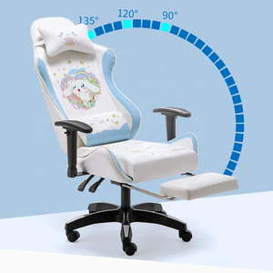 Usine en gros anime carton cuir <span class=keywords><strong>chaise</strong></span> d'ordinateur mignon kawaii fille <span class=keywords><strong>chaise</strong></span> de joueur hauteur réglable chaises de jeu rotatives - Product Image 4