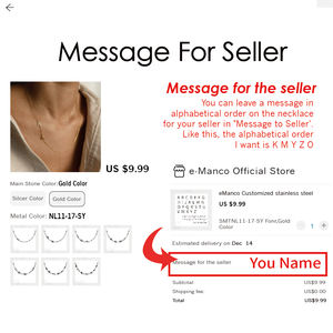 EManco Collana Personalizzata con Iniziali in Acciaio Inossidabile 2026, Collana con Nome Personalizzato per Donna, Gioielli Raffinati - Product Image 6