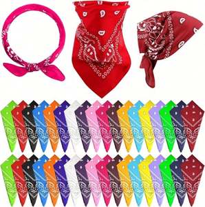 Bandana Classique Paisley de Haute Qualité, Impression Double Face, En Stock, Pas Cher, Vente en Gros, Noël, OEM, Multicolore - Product Image 1