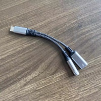 Adaptateur audio Cantell 2 en 1 pour casque, convertisseur auxiliaire, prise jack pour écouteurs, adaptateur de type C vers 3,5 mm, cordon auxiliaire