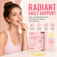 OKTW Bandes buccales de glutathion saveur citron naturel, aide à éclaircir et protéger la peau, complément alimentaire quotidien, formule personnalisée en stock