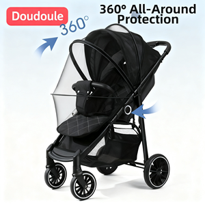 Parasol y mosquitera universal 2 en 1 para <span class=keywords><strong>cochecito</strong></span> <span class=keywords><strong>de</strong></span> bebé, tejido 100% poliéster, portátil, protección solar <span class=keywords><strong>de</strong></span> verano - Product Image 1