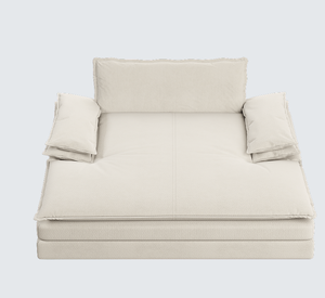 Chaise longue double inclinable moderne surdimensionnée, siège profond, chaise de lecture rembourrée, design détachable, salon, chambre à coucher - Product Image 2