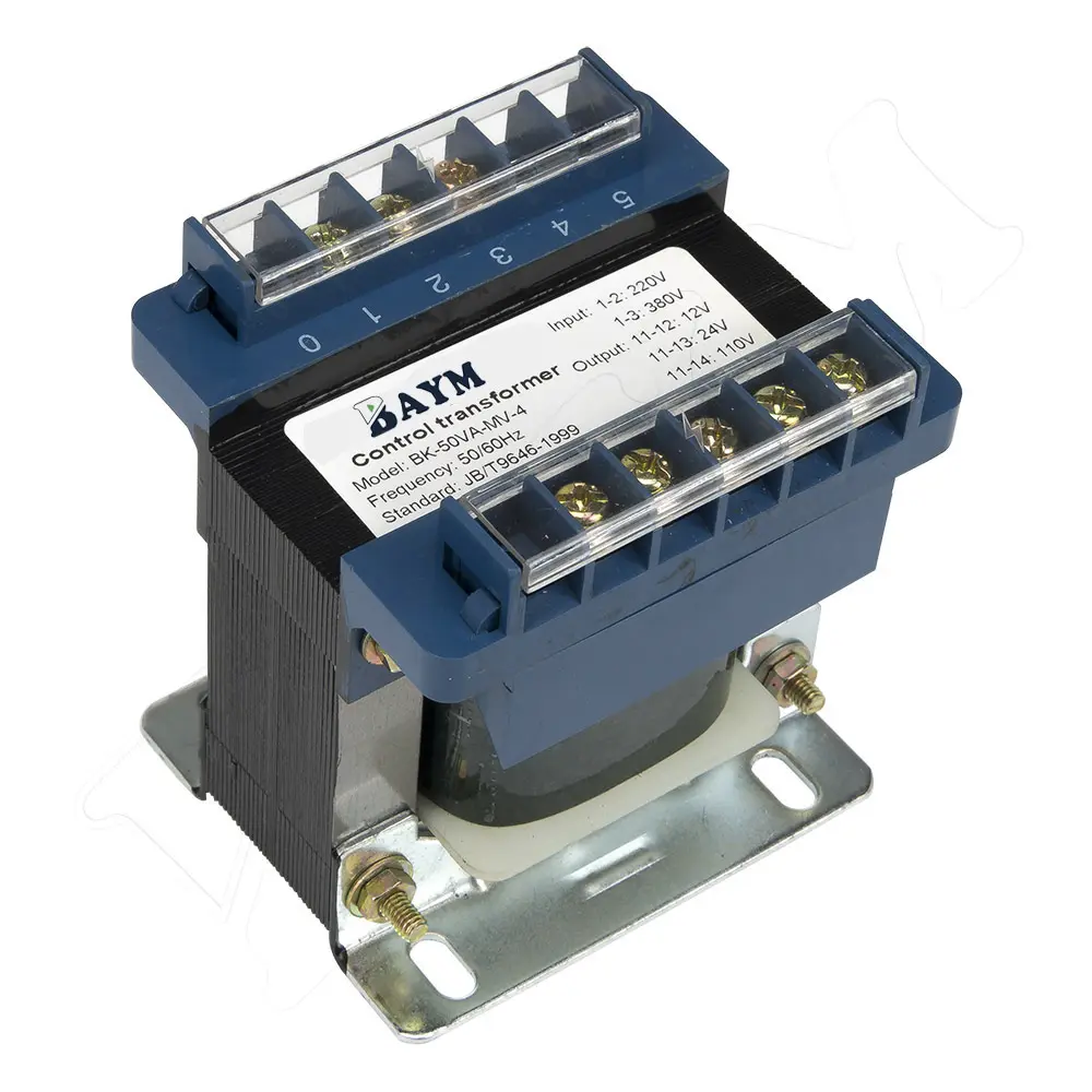 BAYM 220V Industrial Single Phase Power Control Transformer 220V/380V Input 220V 110V 36V 24V 12V 6.3V 80V Output