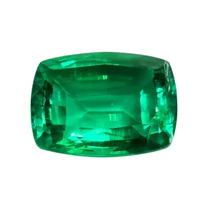 Almofada longa de diamante sintético, preço barato 5*3mm-8*10mm gems lab criado esmeralds para venda
