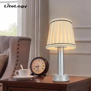 Desk Lamp A Lamp Nordic Home Decor Alumin Base Table Lamp Cloth Lamp Shade Bedroom Hotel Bedside Desk Light Children Living Room Lamps