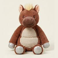 Peluche cheval chauffante et lestée super douce pour bébé, pour apaiser