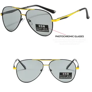 lunette de soleil luxe photochromic polarized big shade man women driving metal seven be polaroid small premium sunglasses