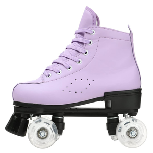Patines de Ruedas con 4 Ruedas de Aleación para Exteriores, Zapatos de Patinaje Unisex de Cuero PU - Product Image 2