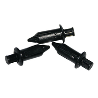 10184 Clips de fixation en nylon à pression pour voitures américaines, attaches de carrosserie, clips automobiles noirs