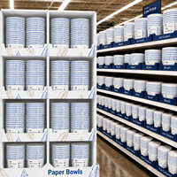 Usine XIELI en Indonésie, contenants en papier jetables écologiques sans PFAS ni BPA, bols à salade en papier épais et résistants