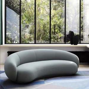 Секционный диван в нордическом L-образном виде с оттоманкой, модульные комбинированные бархатные модульные диваны, длинный диван - Product Image 5