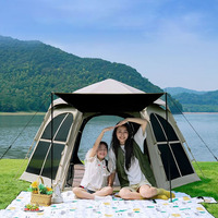 Abri de camping extérieur pour la nuit, protection contre la pluie et l'ombrage, pliable et portable, auvent extérieur automatique.