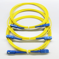 Kabel Jumper Fiber Optik Duplex SC/UPC ke LC/UPC Berkualitas Tinggi dengan Jaket LSZH 3mm