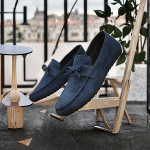 Scarpe Casual Trendy da Uomo, Mocassini Traspiranti con Tomaia in Camoscio e Tessuto Elasticizzato, Comodi da Indossare - Product Image 2