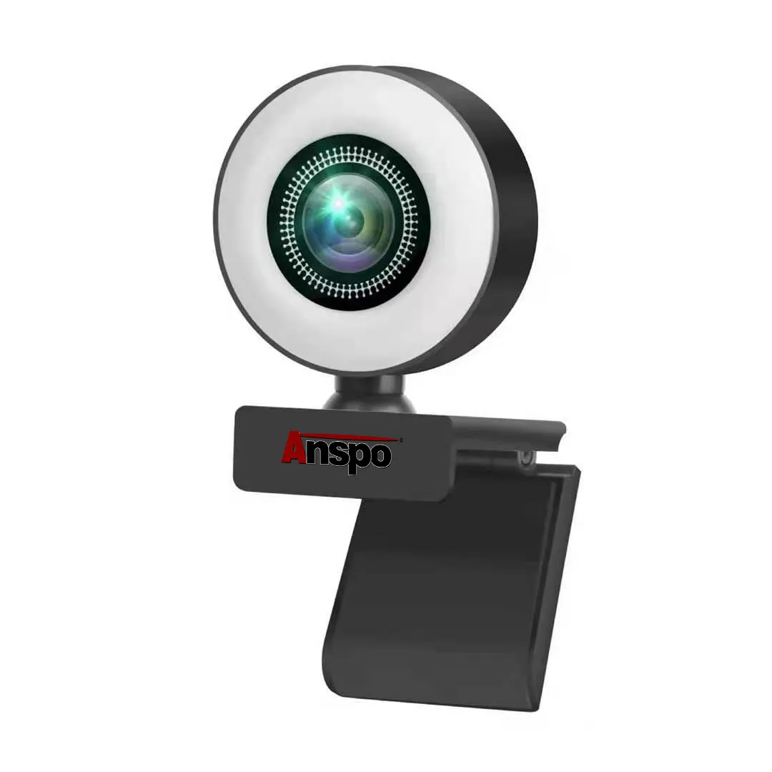 Sohbet odaları için 5MP usb webcam otomatik odaklama konferans toplantı canlı akışı dizüstü bilgisayar halka ışık usb kamera güvenlik