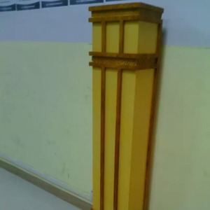Lámpara de pared exterior cuadrada con acabado de madera, 110-240V, bombilla halógena, impermeable, para iluminación de patio - Product Image 3