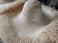 ND426 Corps de chapeau en paille américain, style croisé 1X1, 5bu, Corps de chapeau en papier japonais, Matériau pour chapeau en papier Toyo, Chapeau de cowboy en paille 5bu