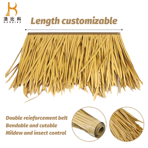 Phong cách khác nhau tổng hợp mái Palm loại thatch mái bãi biển Ô tổng hợp PVC thatch mái Palm lá thatch - Product Image 3