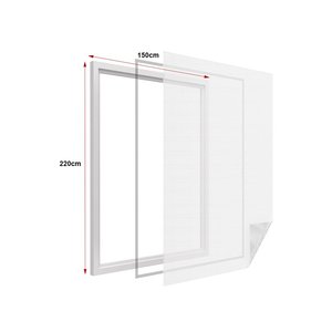 * OUTLET * Mosquitera Autoadhesiva Blanca para Ventanas con Cinta de Velcro, Tamaño 150x220cm-Hogar y Jardín/Artículos PARA EL Hogar - Product Image 1
