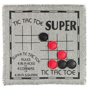 Khổng lồ Hội Đồng Quản trị trò chơi thiết lập Jumbo Tic Tac Toe 3-in-1 trong nhà Reversible rug Mat 24 cờ cho trẻ em và người lớn - Product Image 3