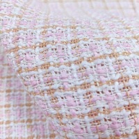 2025 nouveau tissu de Tweed multicolore tissé Jacquard teint en fil coloré pour vêtements maison Textile mariage