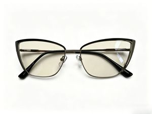 Cross-border butterfly frame metal glasses frame women's fashionable retro eyebrow frame optical frame glasses anti-<b>blue</b> light - Product Image 6
