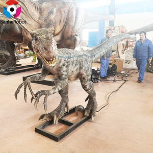 Véritable Raptor animatronique <span class=keywords><strong>Jurassic</strong></span> Dinosaur <span class=keywords><strong>Park</strong></span> personnalisé Modèle de dinosaure <span class=keywords><strong>Vélociraptor</strong></span> grandeur nature à vendre - Product Image 2