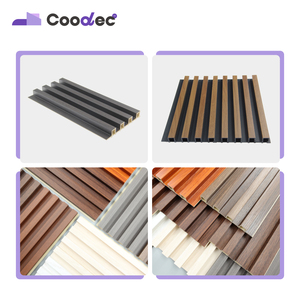 Revêtement mural en <span class=keywords><strong>bois</strong></span> composite WPC à lattes larges, panneaux d'affichage, panneaux muraux intérieurs - Product Image 5