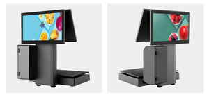 Balance intelligente en acier inoxydable avec impression d'étiquettes et codes-barres, double écran tactile et API réseau pour supermarchés et boucheries - Product Image 5