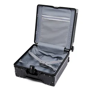 High-value Aluminum Hand Luggage Boarding Suitcase Cool Trolley Case Travel Colorful Suitcase