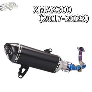 Nouvel échappement universel pour <span class=keywords><strong>moto</strong></span> XMAX300 en acier inoxydable, <span class=keywords><strong>coude</strong></span> AK, échappement complet, silencieux 2017-2023 - Product Image 5