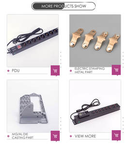 1U Đức Loại ổ cắm cắm đơn vị phân phối điện (PDU) bảo vệ quá tải <span class=keywords><strong>4</strong></span> chiều - Product Image 5