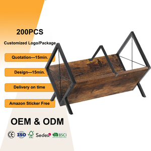 Support de rangement pour disques vinyles en bois écologique, grande capacité, présentoir pour albums LP, organisateur de disques CD pour 50 à 80 disques - Product Image 1