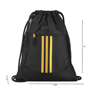 Sac à dos de sport en polyester grande taille personnalisé BSCI, écologique, avec cordon de serrage, tendance, pour le shopping, imperméable - Product Image 2